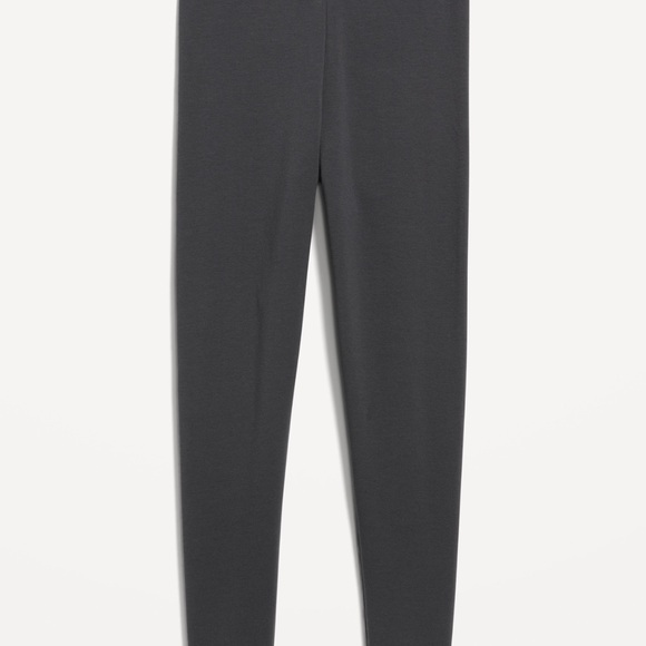 NWT OLD NAVY High-Waisted Fleece-Lined Leggings Color PANTHER SIZE MEDIUM - Picture 3 of 6